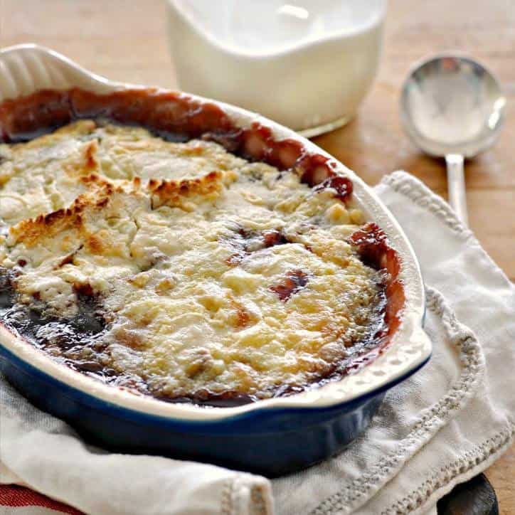 Easy Cherry Cobbler @www.loavesanddishes.net