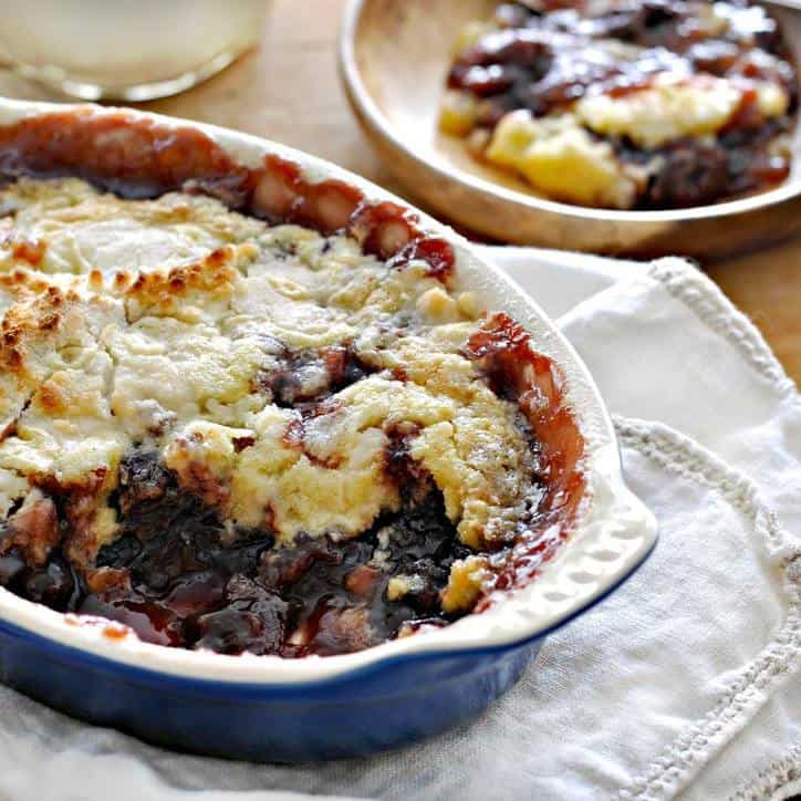 Easy Cherry Cobbler @www.loavesanddishes.net