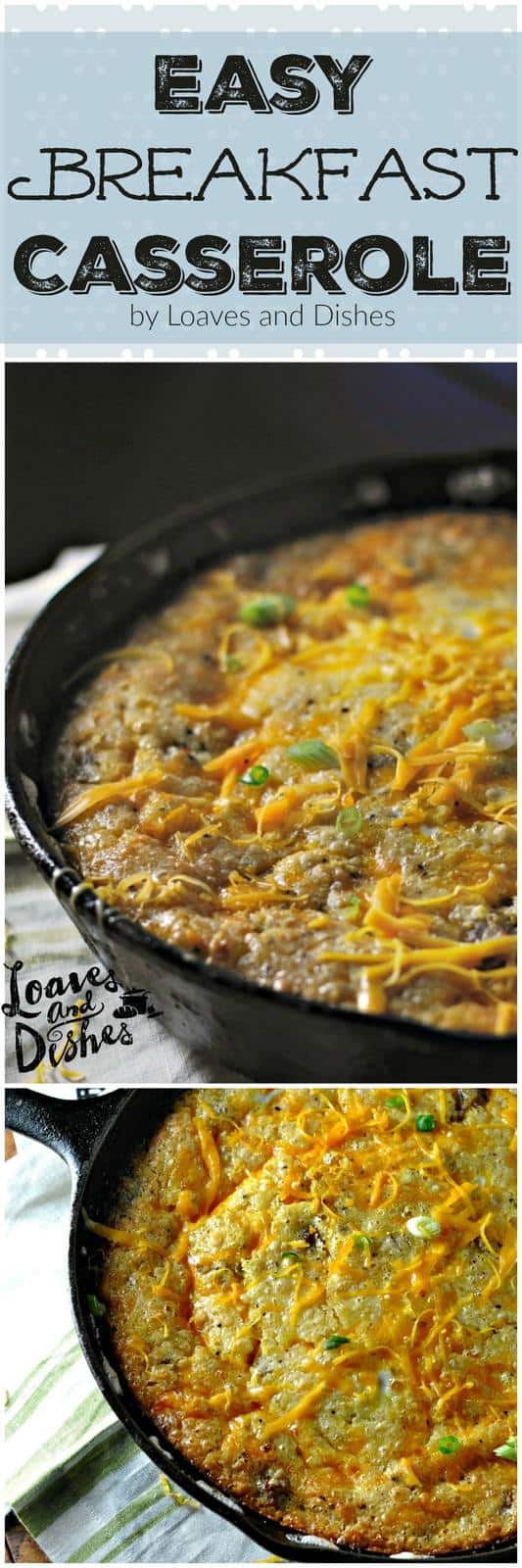 Do you need a simple and Easy Breakfast Casserole that uses Sausage and Cheese as a main ingredient? I thought so. Ready for the oven in minutes and only 5 ingredients. You can even make it ahead and refrigerate over night.