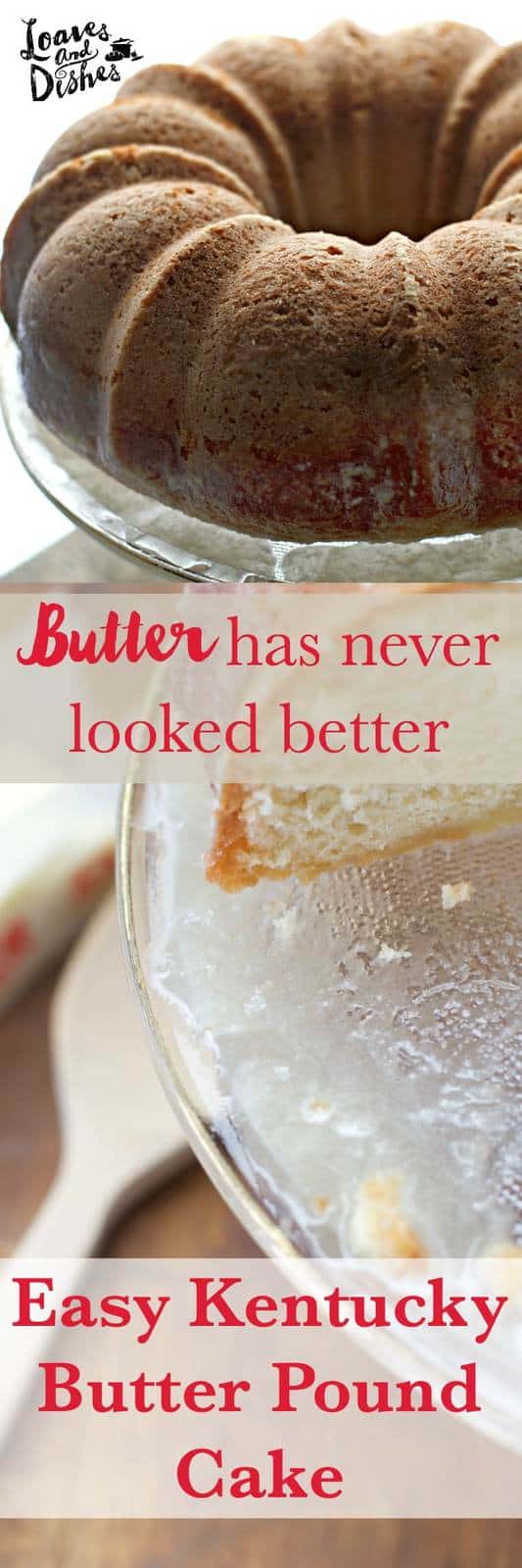 The most easy and simple pound cake that you will ever make. Kentucky Butter Cake is a nearly one dish cake that is ready in about an hour. Great for beginner bakers and seasoned cooks alike