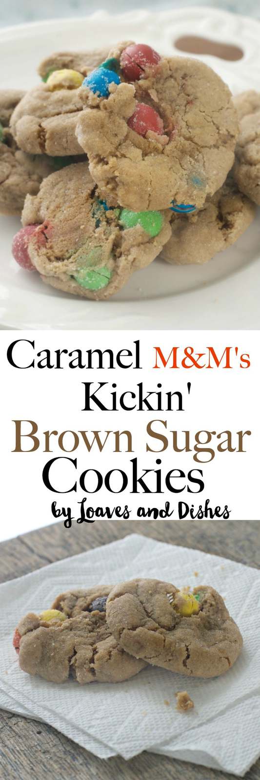 Simple Easy Chewy Caramel and chocolate Best Cookies Ever! Made with the new M&M's Caramel in a brown sugar soft cookie. Simple Recipe.