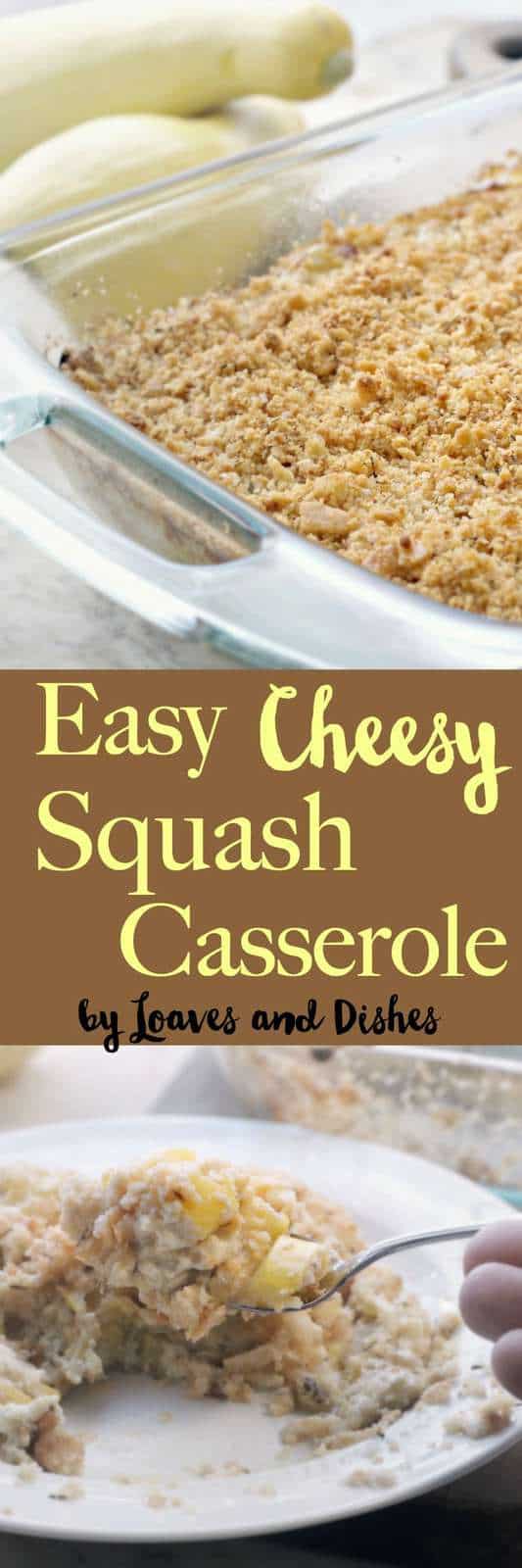 Easy Squash Casserole like your grandma used to make - or the Pioneer Woman or Paula Deen. Healthy and low carb - depending on how many crackers or stuffing you put in it. Typical Southern Recipe