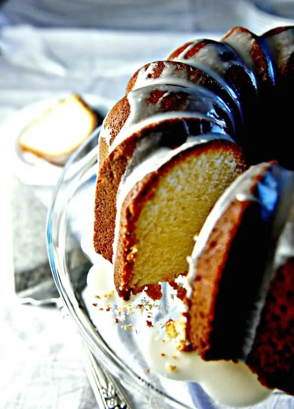 Easy Cream Cheese Pound cake @loavesanddishes.net 2