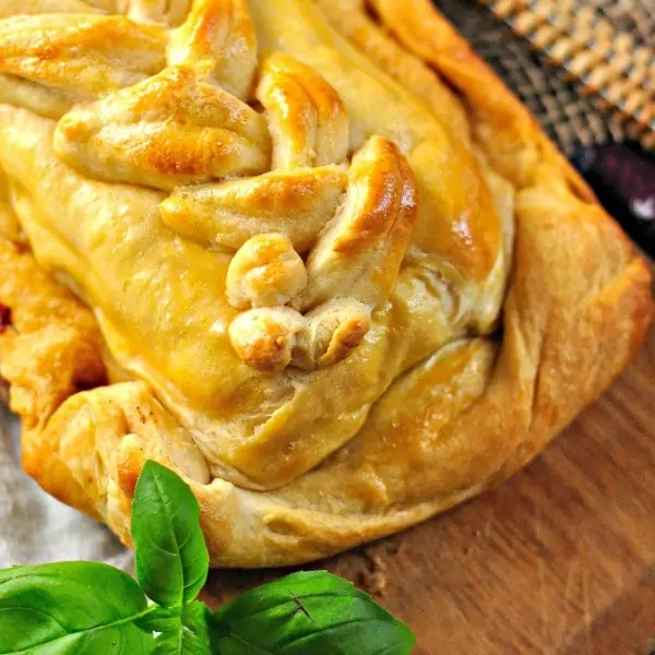 Easy cream cheese pastry close up