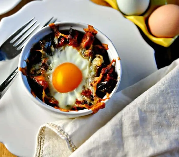 Sweet Potato Hashbrown Breakfast Bake @loavesanddishes.net