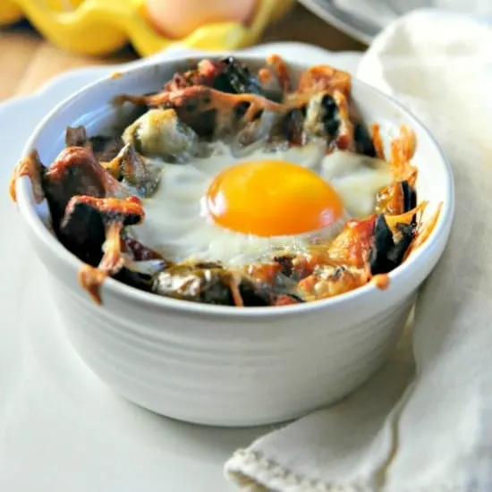 Sweet Potato Hashbrown Breakfast Bake 3 @loavesanddishes.net 550