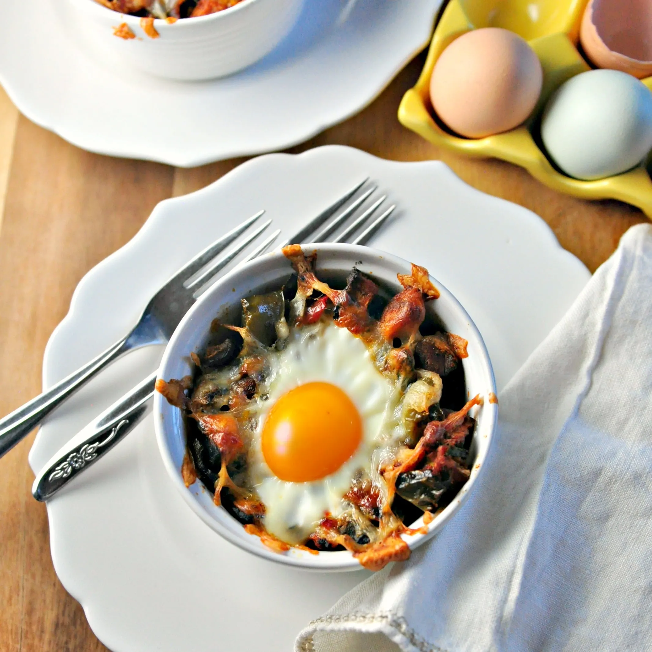 Sweet Potato Hashbrown Breakfast Bake @loavesanddishes.net