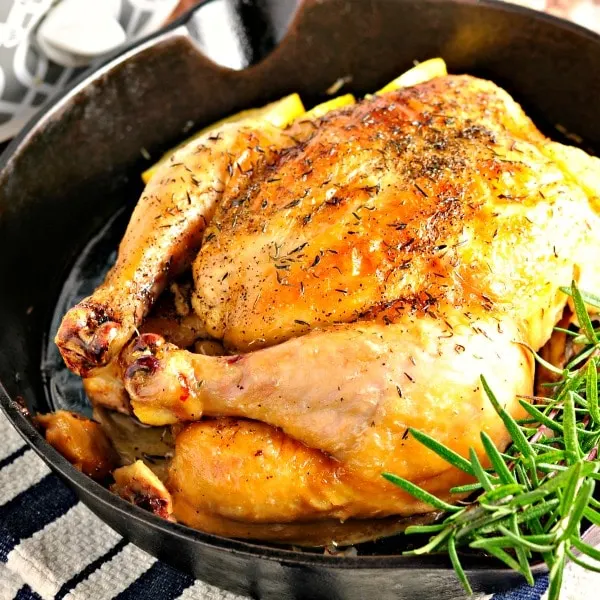 How to Roast a Chicken in the Crockpot@loavesanddishes.net