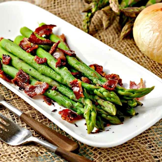 Asparagus a la Rachel @loavesanddishes.net