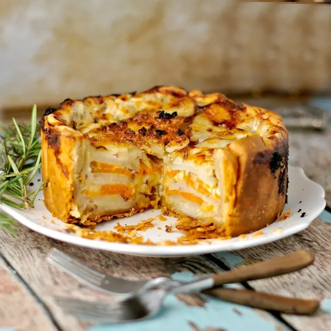 Root Vegetable Rosemary Gratin