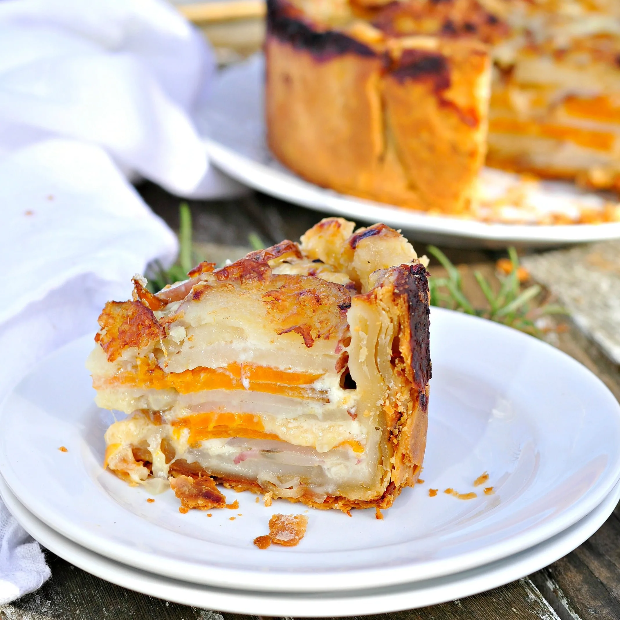 Root Vegetable Rosemary Gratin