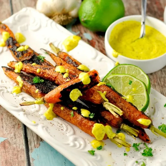Vindaloo Curry Spiced Carrots @loavesanddishes.net