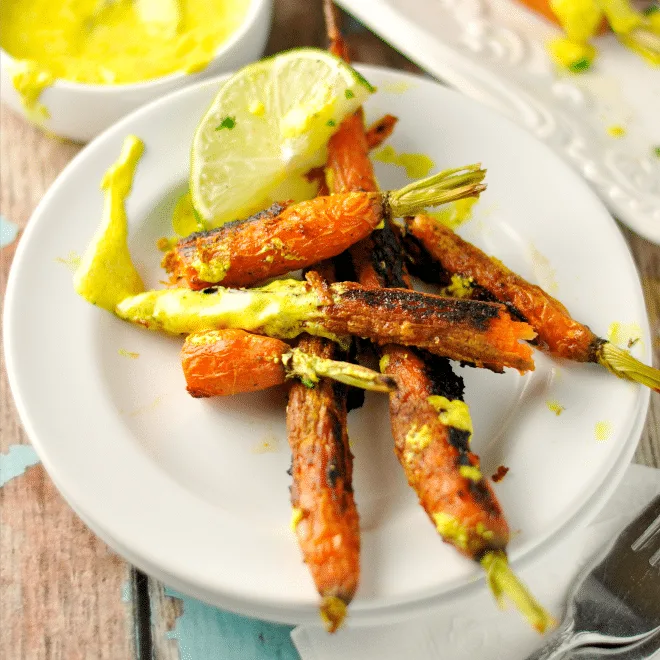 Vindaloo Curry Spiced Carrots @loavesanddishes.net