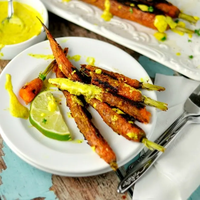 Vindaloo Curry Spiced Carrots @loavesanddishes.net