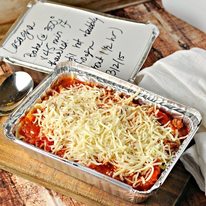 Easy Gift Lasagna @loavesanddishes.net