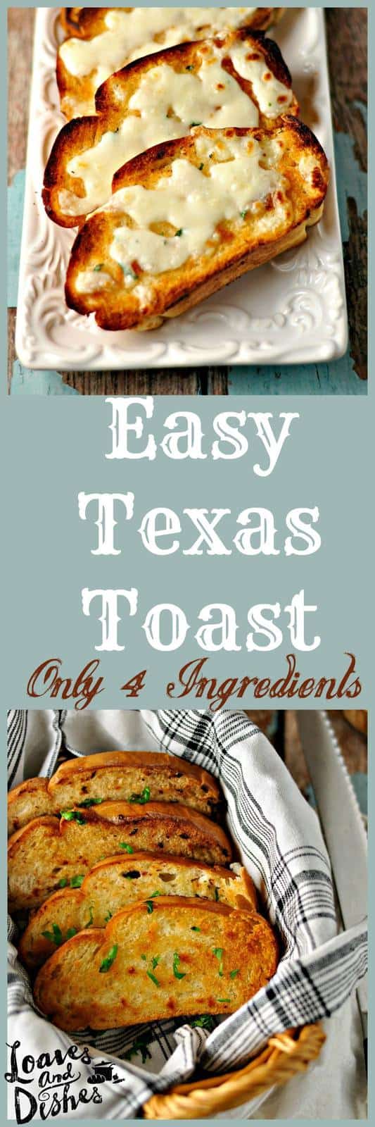 Simple easy recipe for 4 Ingredient Texas toast like you find at Zaxbys , homemade, to eat with pizza or pasta or even to have with a burger! You can do it!