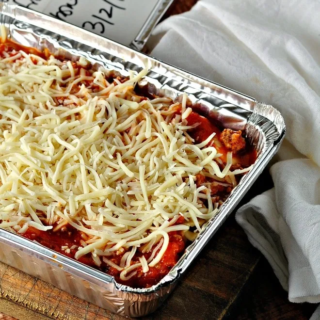 Easy Gift Lasagna @loavesanddishes.net