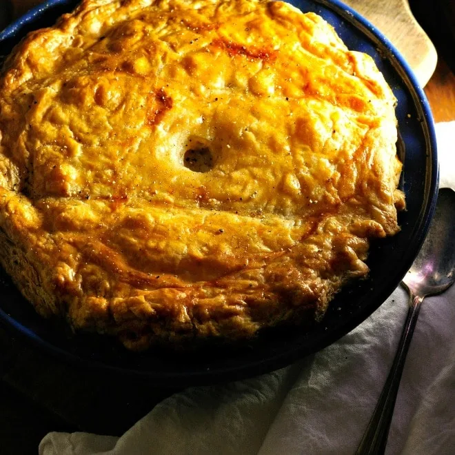 Chicken Pie and Puff Pastry @loavesanddishes.net