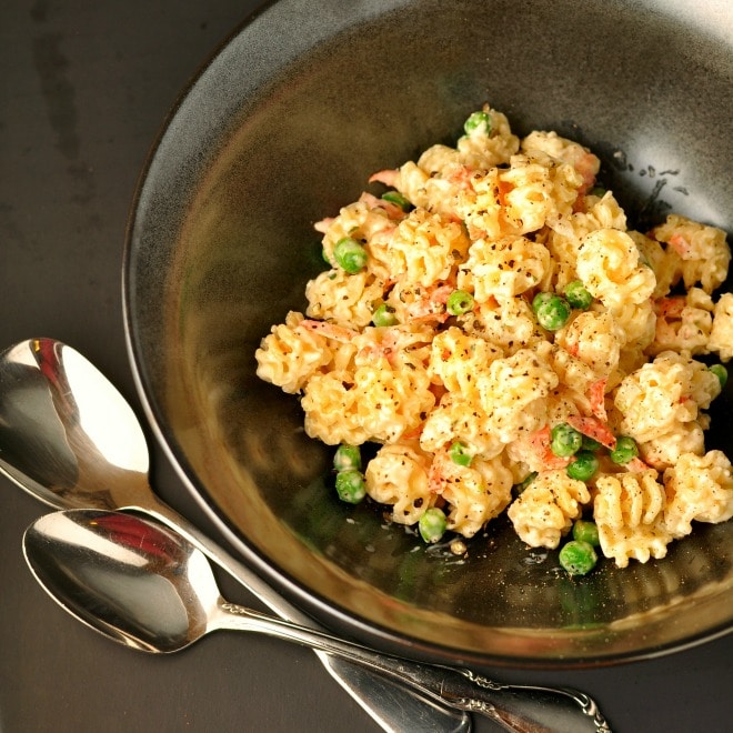 Creamy Ranch Pasta Salad @loavesanddishes.net