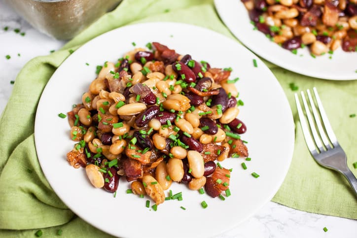 A landscape photo of Clays Three Bean Casserole