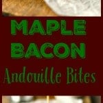 Need a perfect dish to take for the holiday's? Maple Bacon Andouille Bites are the TICKET! EASY! www.loavesanddishes.net