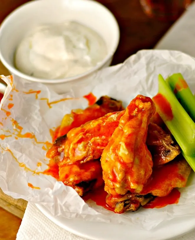 Healthier Baked Chicken Wings @loavesanddishes.net