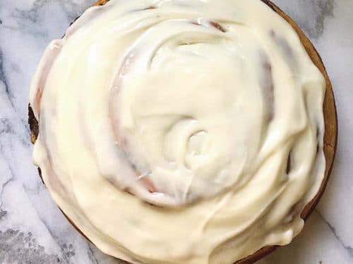 CINNAMON ROLL CAKE FROM SCRATCH