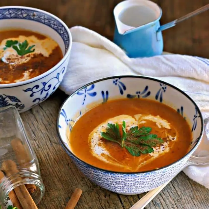 Pumpkin Cinnamon Soup Copycat www.loavesandishes.net