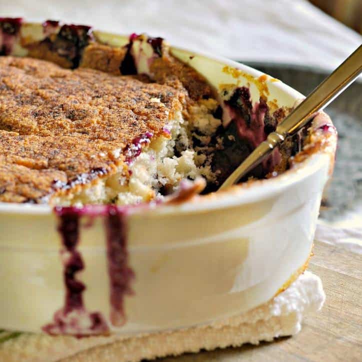 Cobbler / Blackberry Cobbler / Bring remaining 1 cup sugar, peach slices, and lemon juice to a boil over high heat, stirring constantly;