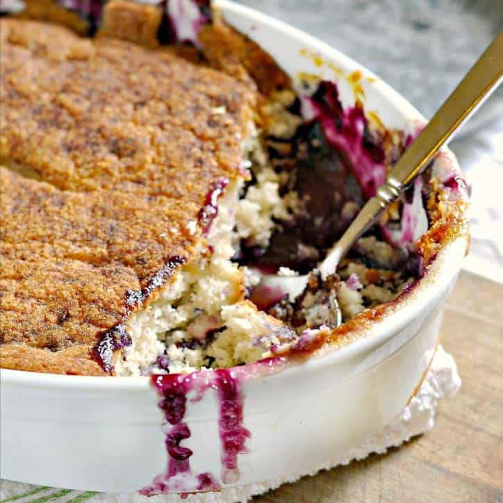 Peach Blueberry Cobbler @loavesanddishes.net