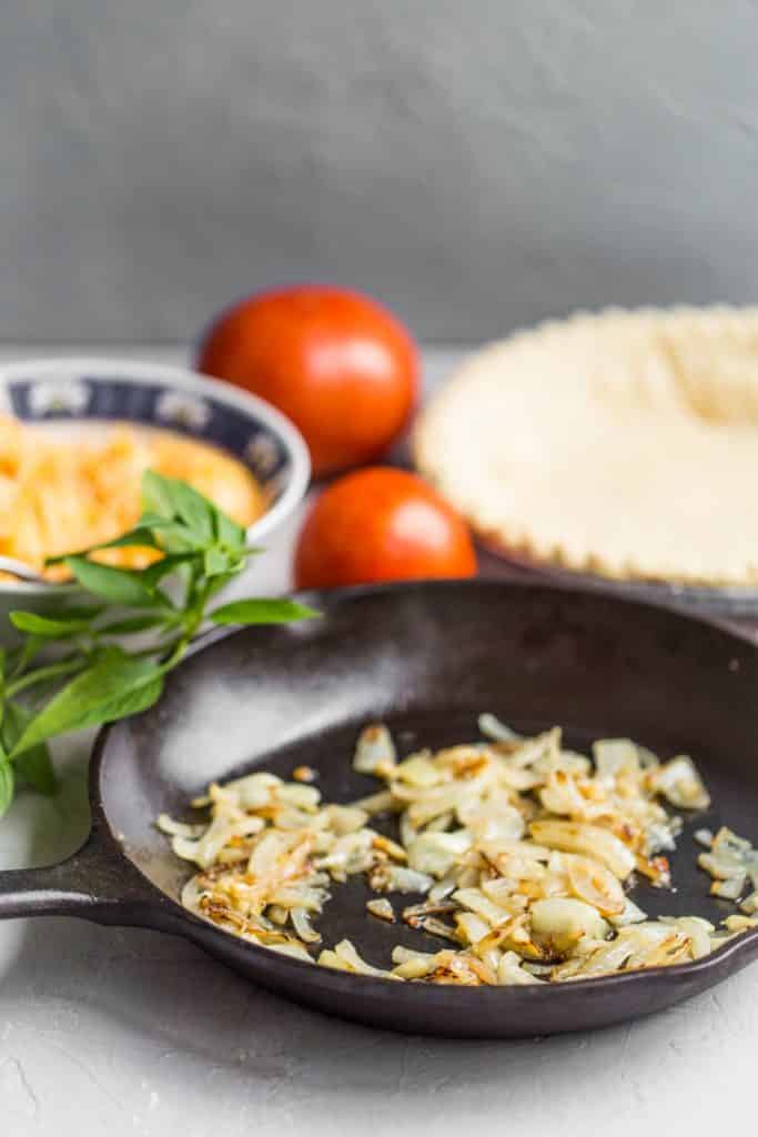 The ingredients for Tomato Pie