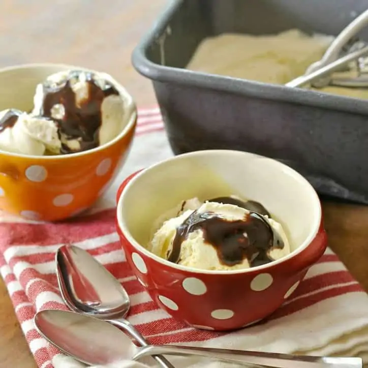 Easy 3 ingredient freezer ice cream @loavesanddishes.net