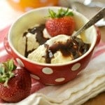 Easy 3 ingredient freezer ice cream @loavesanddishes.net