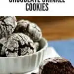 Old Fashion Chocolate Crinkle Cookies