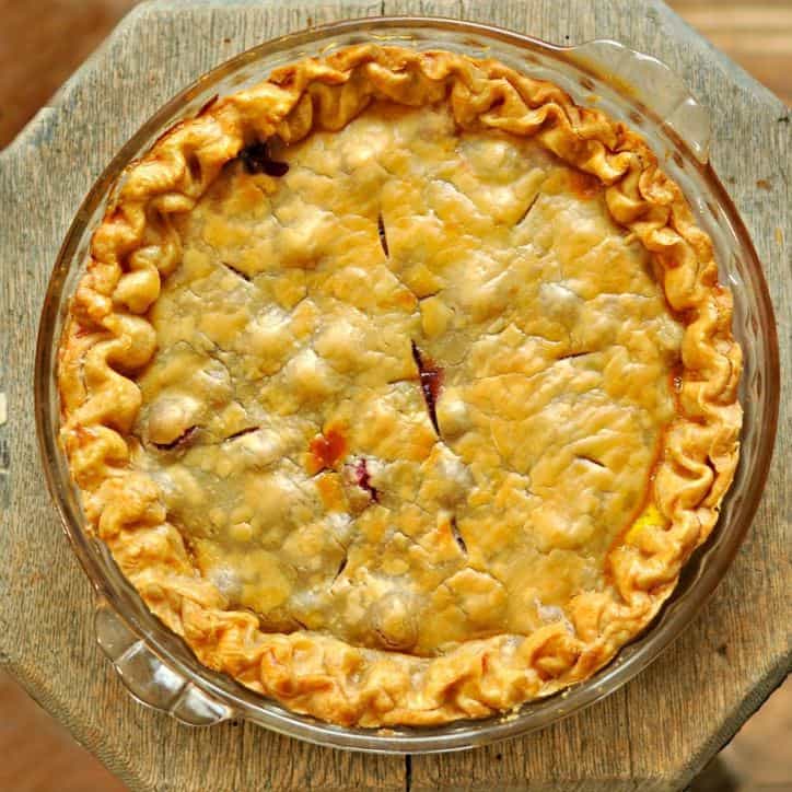 Old Fashion Cranberry Orange Pie @ www.loavesanddishes.net