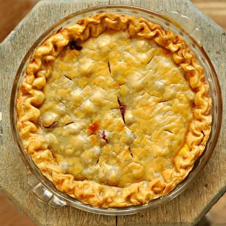 Old Fashion Cranberry Orange Pie @ www.loavesanddishes.net