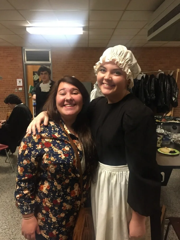Mary from the play and her friend Jessie