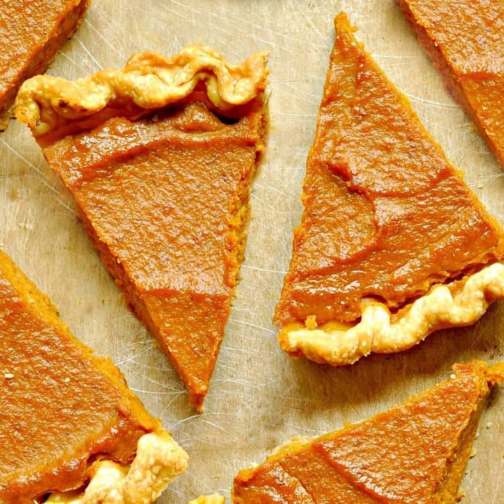 Pumpkin Pie with Pecan Drizzle