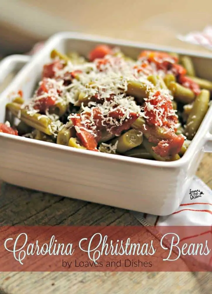 Carolina Christmas Beans www.loavesanddishes.net