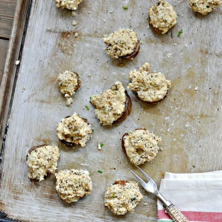 Sausage and Cheese Stuffed Mushrooms @ www.loavesanddishes.net