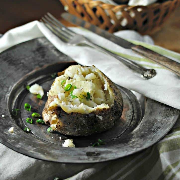 Pressure Cooker Baked Potatoes • Loaves and Dishes