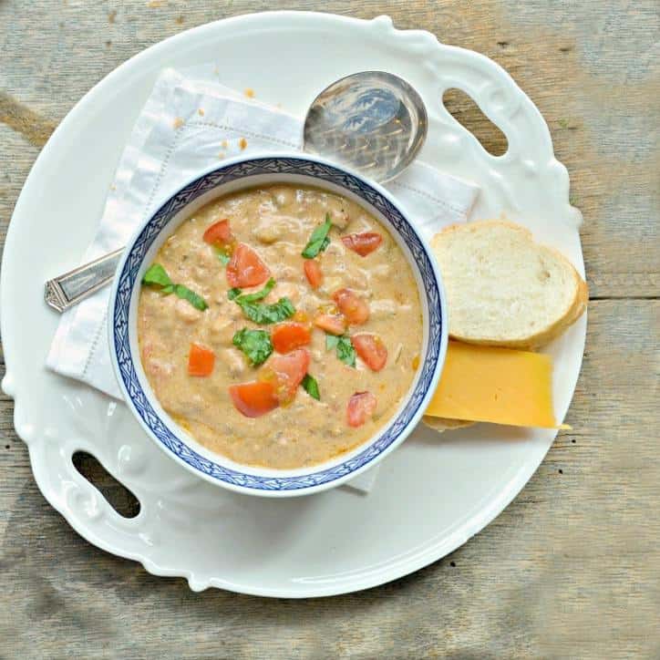 Crockpot Cheeseburger Soup www.loavesanddishes.net