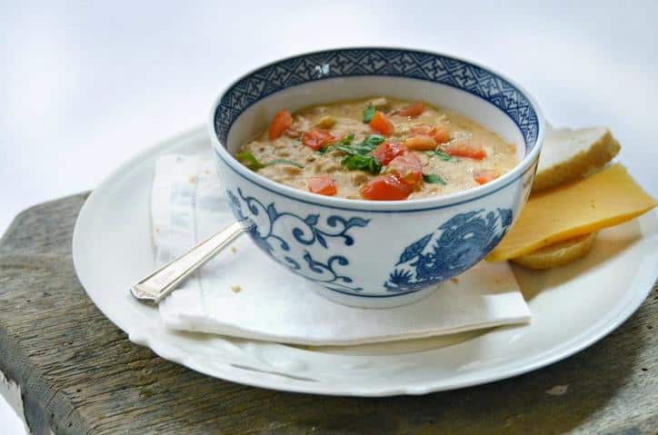 Crockpot Cheeseburger Soup www.loavesanddishes.net