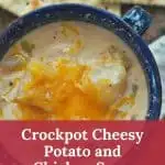 Crockpot Cheesy Potato and Chicken Soup