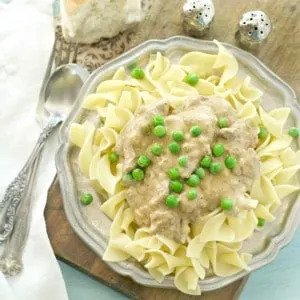 Crockpot Stroganoff @www.loavesanddishes.net