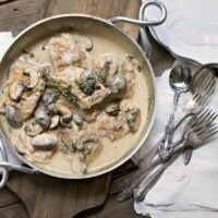 Creamy Thyme Chicken and Mushrooms