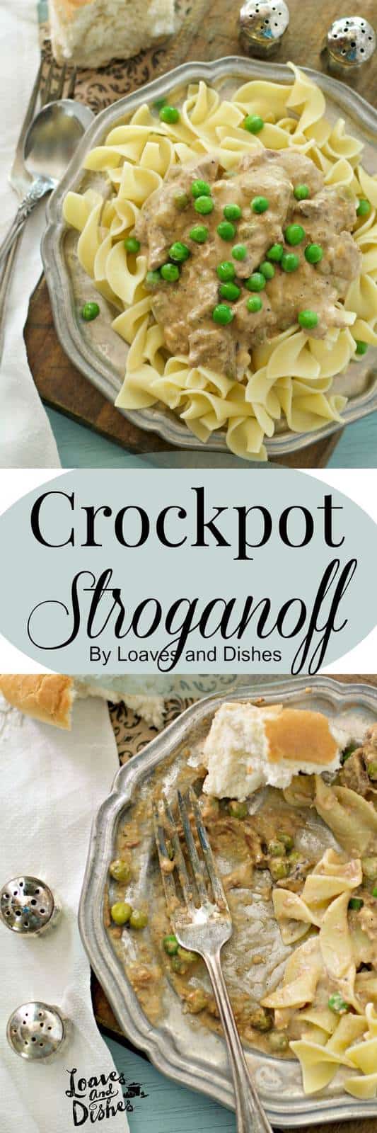 Simple, Easy, All in the crockpot in the morning and ready when you come home. Simply add noodles and frozen peas and it is ready in minutes. Another simple slow cooker recipe. Pleases the whole family. Great for company too.