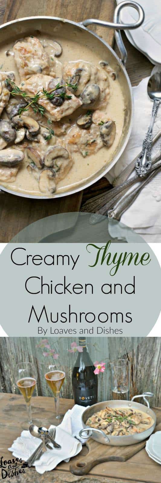 Easy and Fast upscale just for company dinner with chicken and mushrooms #VOVETI #CleverGirls #ad