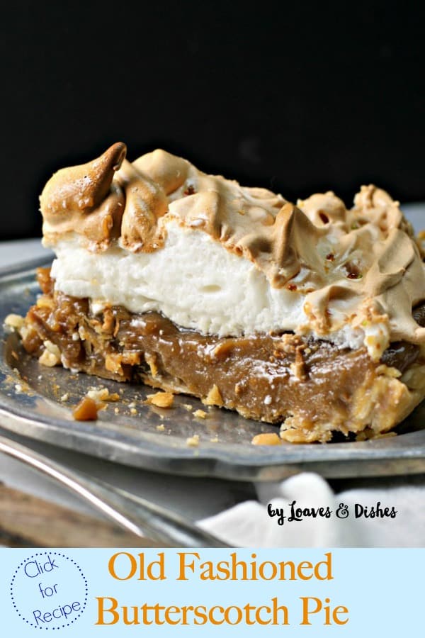 Old Fashioned Butterscotch Pie Recipe Old Fashioned Butterscotch Pie Recipe