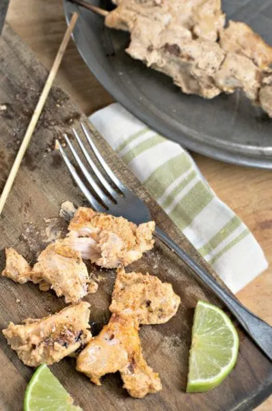 Creamy Sriracha Lime Chicken Skewers